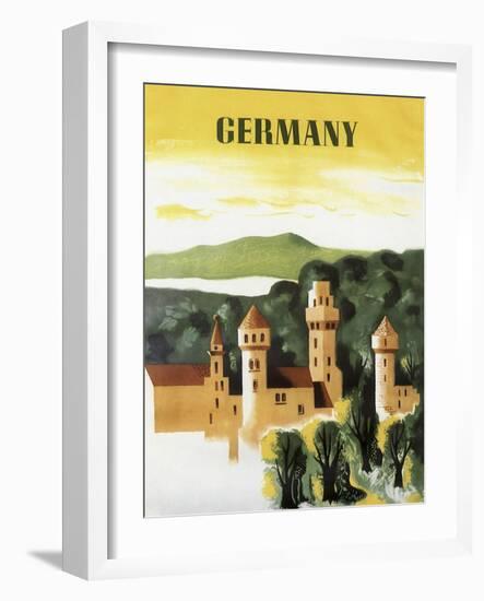 Germany Castle Vint Trav-null-Framed Giclee Print