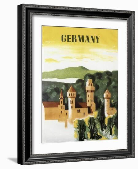 Germany Castle Vint Trav-null-Framed Giclee Print