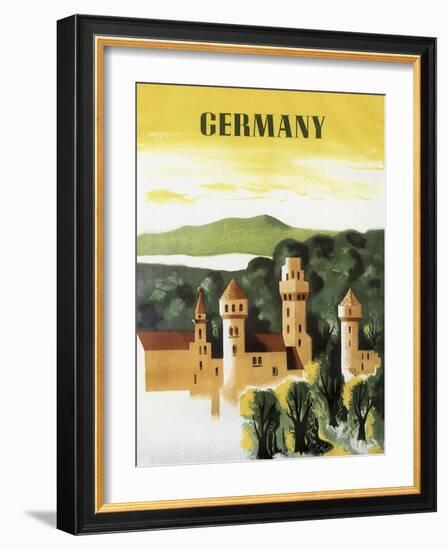 Germany Castle Vint Trav-null-Framed Giclee Print