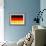 Germany Country Flag - Letterpress-Lantern Press-Framed Art Print displayed on a wall