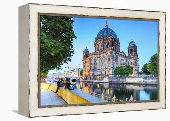 Germany, Deutschland. Berlin. Berlin Mitte. Berlin Cathedral, Berliner Dom.-Francesco Iacobelli-Framed Premier Image Canvas