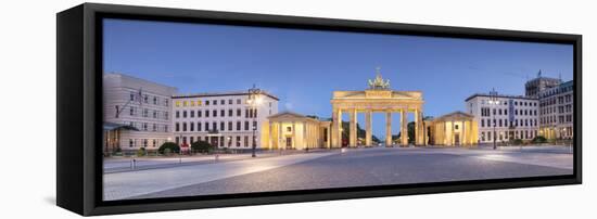 Germany, Deutschland. Berlin. Berlin Mitte. Brandenburg Gate, Brandenburger Tor-Francesco Iacobelli-Framed Premier Image Canvas