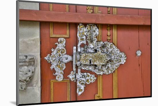 Germany, Dinkelsbuehl, Door Hinge-Hollice Looney-Mounted Photographic Print