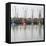 Germany, East Frisia, Northern Dike, Fisher-Boats, Harbor-Roland T.-Framed Premier Image Canvas