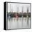 Germany, East Frisia, Northern Dike, Fisher-Boats, Harbor-Roland T.-Framed Premier Image Canvas