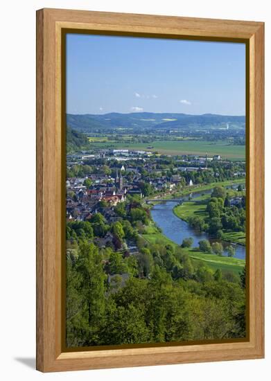 Germany, Eastern Westphalia, City of Hšxter, the Weser-Chris Seba-Framed Premier Image Canvas