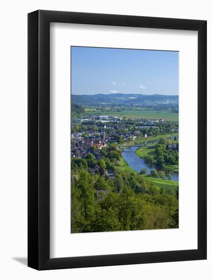 Germany, Eastern Westphalia, City of Hšxter, the Weser-Chris Seba-Framed Photographic Print