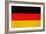 Germany Flag Design with Wood Patterning - Flags of the World Series-Philippe Hugonnard-Framed Art Print