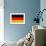 Germany Flag Design with Wood Patterning - Flags of the World Series-Philippe Hugonnard-Framed Art Print displayed on a wall