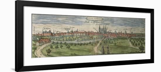 Germany, Halle, View of Halle an Der Saale City-null-Framed Giclee Print