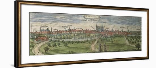 Germany, Halle, View of Halle an Der Saale City-null-Framed Giclee Print