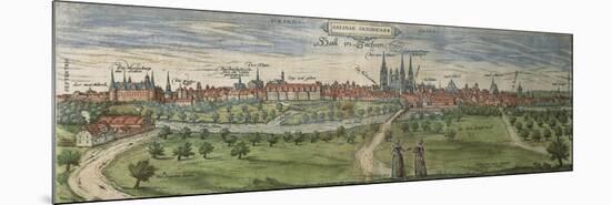 Germany, Halle, View of Halle an Der Saale City-null-Mounted Giclee Print