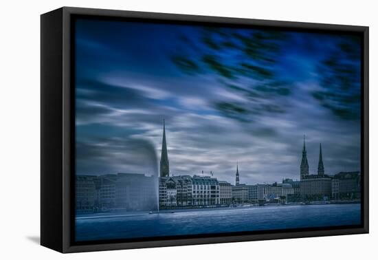 Germany, Hamburg, City Centre, Alster (River), Binnenalster (Inner Altster Lake)-Ingo Boelter-Framed Premier Image Canvas