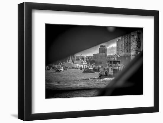 Germany, Hamburg, Elbe, Harbor, St. Pauli, Am Fischmarkt-Ingo Boelter-Framed Photographic Print