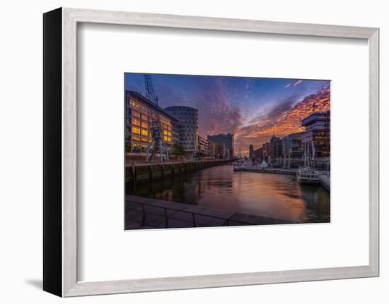 Germany, Hamburg, Hafencity, 'Magellan-Terrassen', 'Sandtorkai', 'Sandtorhafen' (Harbour-Ingo Boelter-Framed Photographic Print