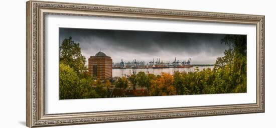 Germany, Hamburg, Harbour, Elbe (River), Footpath, …velgšnne, Augustinum-Ingo Boelter-Framed Photographic Print