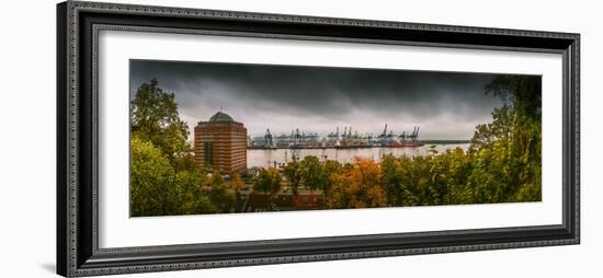 Germany, Hamburg, Harbour, Elbe (River), Footpath, …velgšnne, Augustinum-Ingo Boelter-Framed Photographic Print