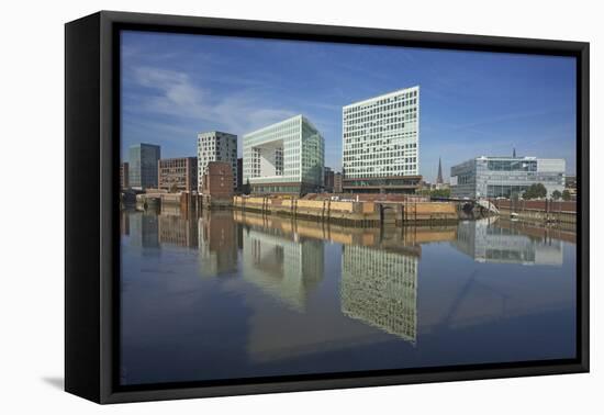 Germany, Hamburg, on the Right the Deichtorcenter with the Zdf Centre-Uwe Steffens-Framed Premier Image Canvas