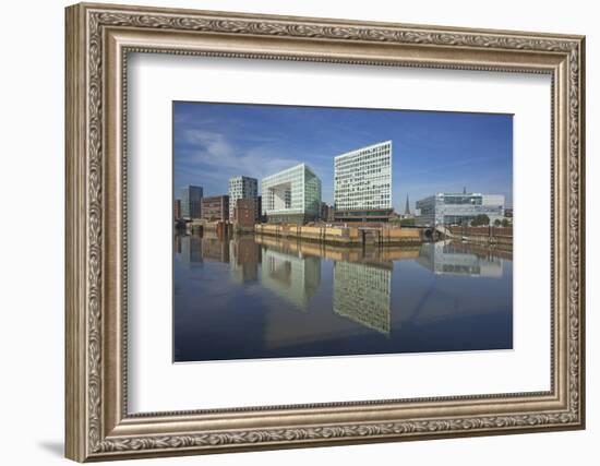 Germany, Hamburg, on the Right the Deichtorcenter with the Zdf Centre-Uwe Steffens-Framed Photographic Print