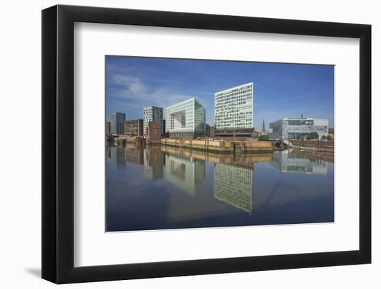 Germany, Hamburg, on the Right the Deichtorcenter with the Zdf Centre-Uwe Steffens-Framed Photographic Print