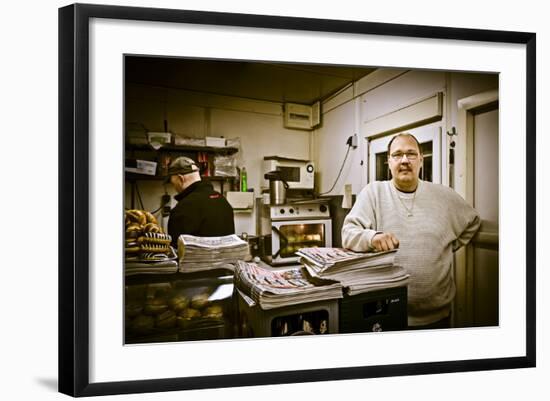 Germany, Hamburg, Reiherdamm, Odos Kaffeeklappe-Ingo Boelter-Framed Photographic Print