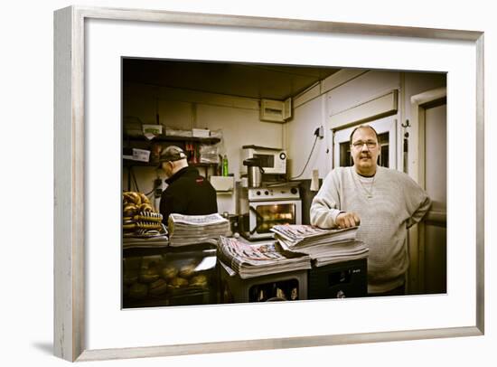 Germany, Hamburg, Reiherdamm, Odos Kaffeeklappe-Ingo Boelter-Framed Photographic Print