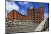 Germany, Hamburg, Riveted Steel Arches of the Pickhuben Bridge, Store Houses at the Kannengie§erort-Uwe Steffens-Mounted Photographic Print