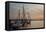 Germany, Hamburg, View over the Elbe Against Finkenwerder-Uwe Steffens-Framed Premier Image Canvas