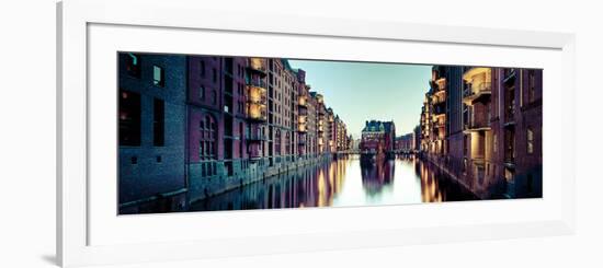 Germany, Hamburg, Warehouses and New Apartments in the Converted Speichrstadt District-Michele Falzone-Framed Photographic Print