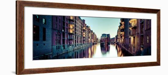 Germany, Hamburg, Warehouses and New Apartments in the Converted Speichrstadt District-Michele Falzone-Framed Photographic Print