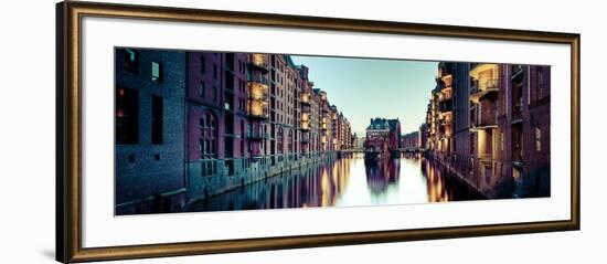 Germany, Hamburg, Warehouses and New Apartments in the Converted Speichrstadt District-Michele Falzone-Framed Photographic Print