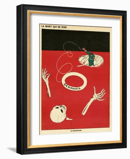 Germany Helps Death-Paul Iribe-Framed Art Print