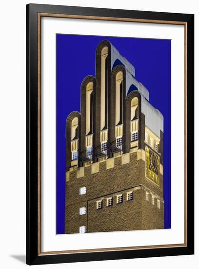 Germany, Hesse, Darmstadt, Mathildenhohe Kunstlerkolonie Park, Wedding Tower-Walter Bibikow-Framed Photographic Print