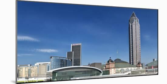 Germany, Hesse, Frankfurt Am Main, Skyline with Messeturm (Trade Fair Tower) and Auditorium-Bernd Wittelsbach-Mounted Photographic Print