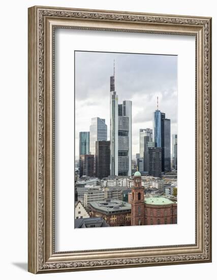 Germany, Hesse, Frankfurt Am Main, Skyline with St Paul's Church-Bernd Wittelsbach-Framed Photographic Print