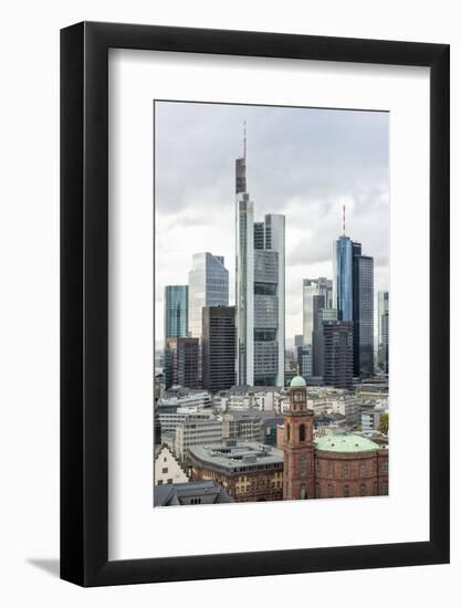 Germany, Hesse, Frankfurt Am Main, Skyline with St Paul's Church-Bernd Wittelsbach-Framed Photographic Print