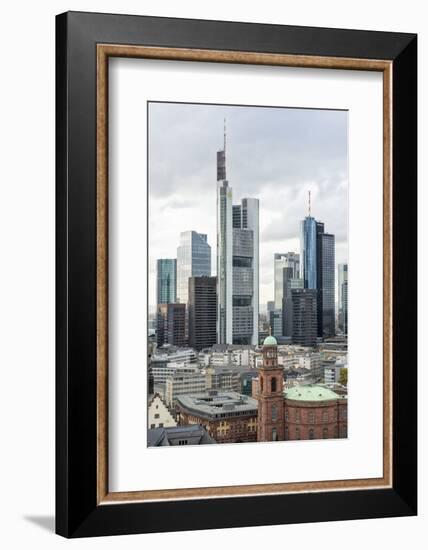 Germany, Hesse, Frankfurt Am Main, Skyline with St Paul's Church-Bernd Wittelsbach-Framed Photographic Print