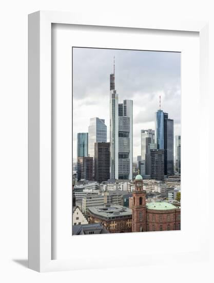 Germany, Hesse, Frankfurt Am Main, Skyline with St Paul's Church-Bernd Wittelsbach-Framed Photographic Print