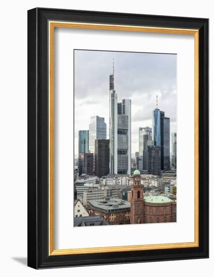 Germany, Hesse, Frankfurt Am Main, Skyline with St Paul's Church-Bernd Wittelsbach-Framed Photographic Print