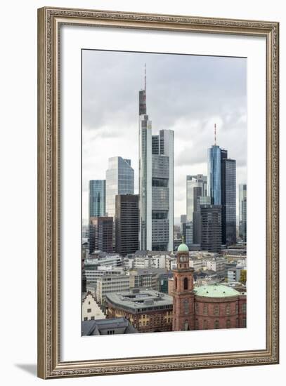 Germany, Hesse, Frankfurt Am Main, Skyline with St Paul's Church-Bernd Wittelsbach-Framed Photographic Print