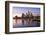 Germany, Hesse, Frankfurt on the Main, Skyline, Flš§erbrŸcke, Night-Bernd Wittelsbach-Framed Photographic Print