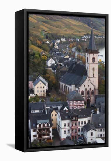 Germany, Hesse, Lorch Am Rhine, Elevated Town View in Late Afternoon-Walter Bibikow-Framed Premier Image Canvas