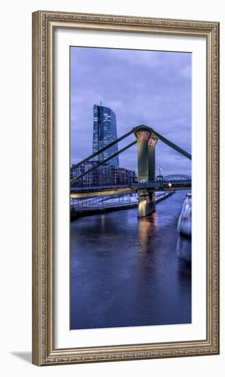 Germany, Hesse, New Building of the European Central Bank-Bernd Wittelsbach-Framed Photographic Print