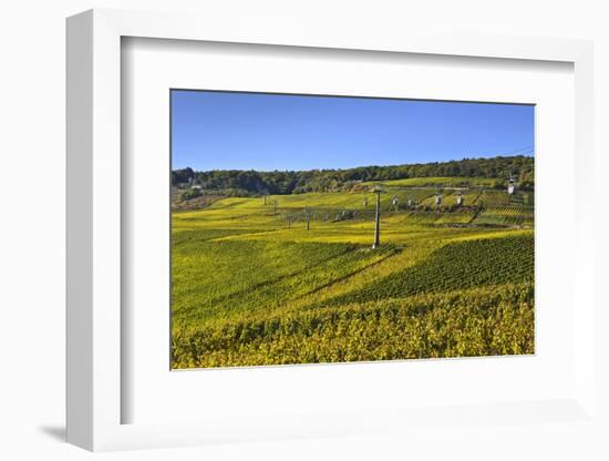 Germany, Hesse, Rheingau (Region), RŸdesheim Am Rhein (Town), Cable Car to the Niederwald Monument-Udo Siebig-Framed Photographic Print