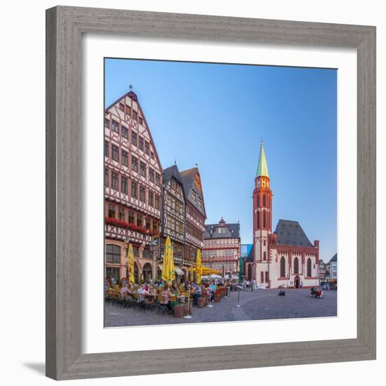 Germany, Hessen, Frankfurt Am Main, Altstadt (Old Town), Romerberg-Alan Copson-Framed Photographic Print