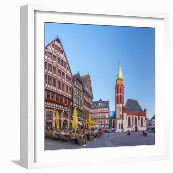 Germany, Hessen, Frankfurt Am Main, Altstadt (Old Town), Romerberg-Alan Copson-Framed Photographic Print