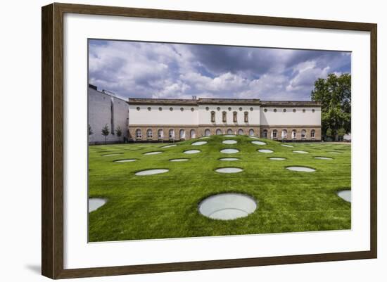 Germany, Hessen, Frankfurt on the Main, Schaumainkai, Museum Shore-Udo Siebig-Framed Photographic Print