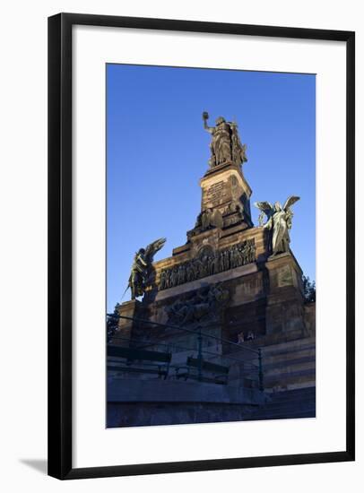 Germany, Hessen, Middle Rhine Valley, RŸdesheim, Niederwalddenkmal-Chris Seba-Framed Photographic Print