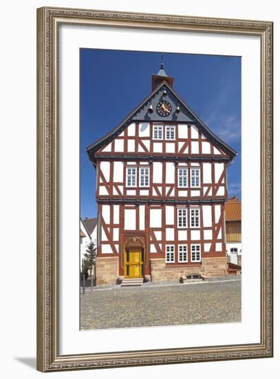 Germany, Hessen, Northern Hessen, Borken, City Hall-Chris Seba-Framed Photographic Print