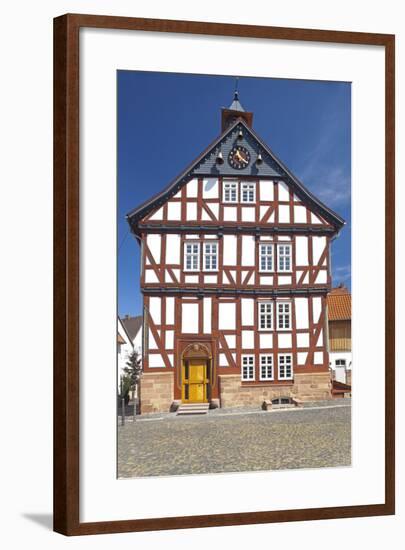Germany, Hessen, Northern Hessen, Borken, City Hall-Chris Seba-Framed Photographic Print